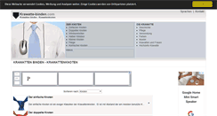 Desktop Screenshot of krawatte-binden.com