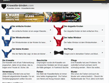 Tablet Screenshot of krawatte-binden.com